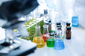 biofuel oil research in laboratory, biofuel energy power concept