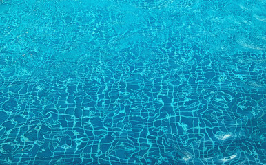 Water abstract background, Swimming pool rippled.