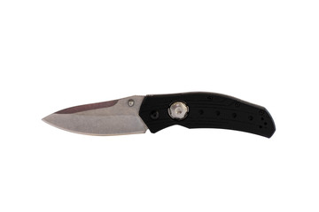 folding knife for tourism isolated on white background