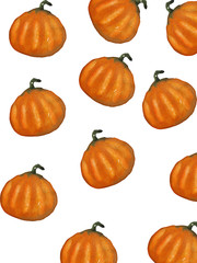 Halloween, a pumpkin for a holiday, a pumpkin on a white background, a pumpkin pattern for Halloween