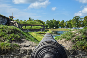 Obraz premium An ancient castle on the island of Saaremaa