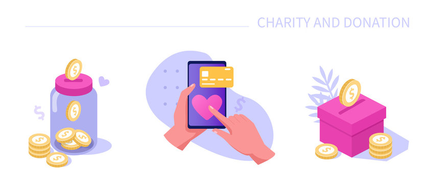charity and donation icons
