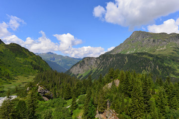 Silvretta-Gebirgsgruppe in Montafon-Vorarlberg 
