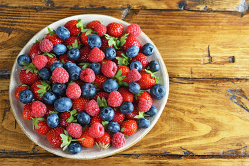 Organic forest berries