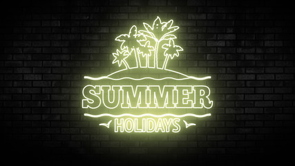 Summer holidays neons © EntryVibes