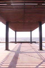 shadow, pier, structure