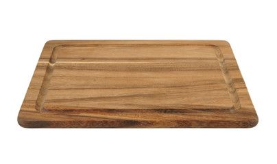 Wooden cutting board isolated