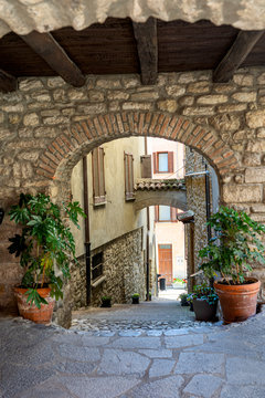 Varzi, old town in Pavia province