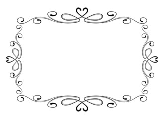 Vector illustration. Vintage retro frame for page, menu, invitation, congratulation design