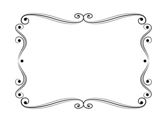 Vector illustration. Vintage retro frame for page, menu, invitation, congratulation design