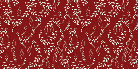 Seamless vector outlinee pattern. Textile ornament. Abstract nature background