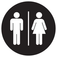 Fototapeta na wymiar Male and Female Restrooms