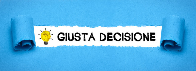 Giusta decisione