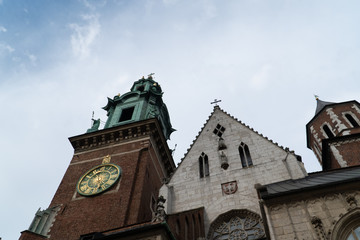 The tower of church in Wawel, Krakow