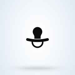 Nipple, Pacifier. Simple vector modern icon design illustration