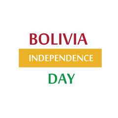 Bolivia Independence Day Celebration Vector Template Design Illustration