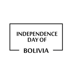 Bolivia Independence Day Celebration Vector Template Design Illustration