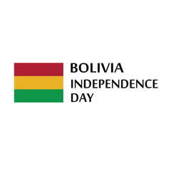 Fototapeta premium Bolivia Independence Day Celebration Vector Template Design Illustration
