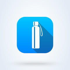 water bottle. Simple vector modern icon design illustration.