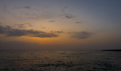 Adriatic sea. Ostuni, Puglia. Sunrise. Renowned seaside resort located in the heart of Salento....