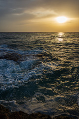 Adriatic sea. Ostuni, Puglia. Sunrise. Renowned seaside resort located in the heart of Salento....