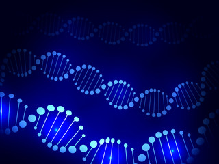 DNA abstract background. Vector illustration for poster or banner