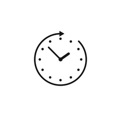 Clock icon, time icon vector