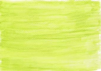 Watercolor background in bright green