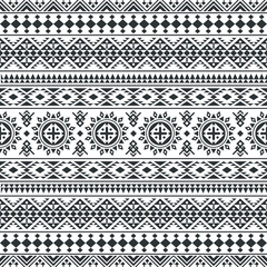 ikat ethnic pattern in black and white color . Aztec, Native, Navajo, Indian Design