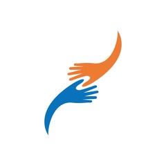 Fototapeta premium Hand Care Logo Template vector icon Business