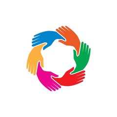 Fototapeta premium Hand Care Logo Template vector icon Business