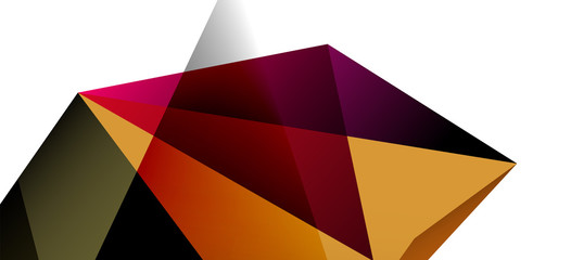 Fototapeta premium Triangle geometric background in trendy style on light background. Retro vector illustration. Colorful bright. Trendy modern style. Vector business illustration.