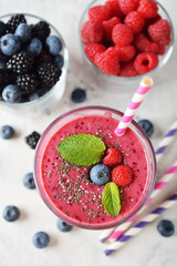 Forest berries smoothie