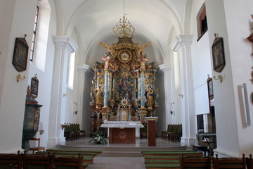 Fototapeta na wymiar Church of the Assumption of the Virgin Mary in Klostar Ivanic, Croatia