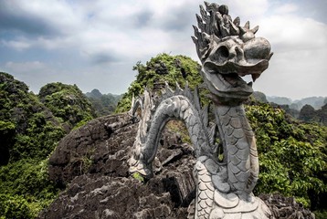 Paysage Vietnamiens en vue d'altitude