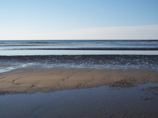 early morning on Ogunquit beach at low tide