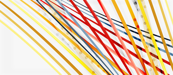 Trendy color stripes lines wave, great design for any purposes. Vector line pattern. Vector geometric background