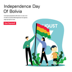 Bolivia Independence Day Celebration Vector Template Design Illustration