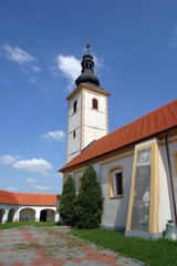 Fototapeta na wymiar Church of the Three Kings in Komin, Croatia