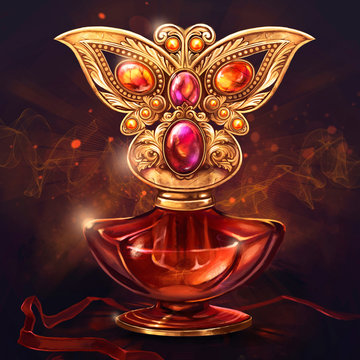 illustration of a vial for a potion