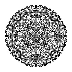 Mandala vector design for printing. Tribal ornament.