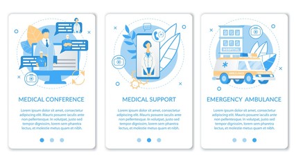 Bright Poster  Inscription Medical Conference. 