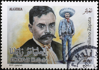 Mexican revolutionary Emiliano Zapata on postage stamp