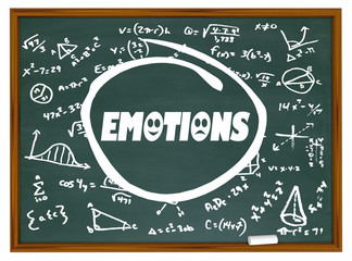 Emotions Chalkboard Learning Formula Science Brain 3d Illustration