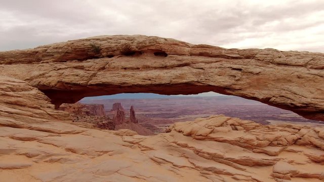 Canyonlands National Park Mesa Arch Crane Shot Utah USA