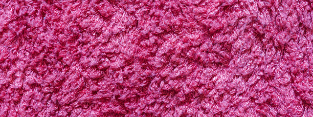 texture terry soft pink soft towel for background, banner