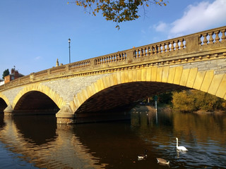 Obraz premium River Avon Evesham Worcestershire English Midlands England UK