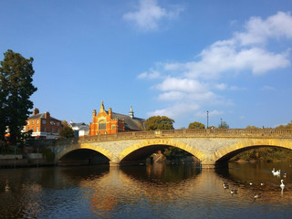 River Avon Evesham Worcestershire English Midlands England UK