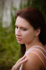 Naklejka premium portrait of young woman