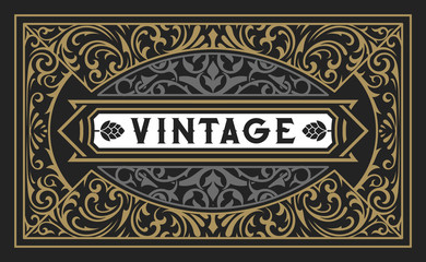 Old  label design for packing